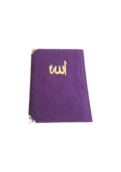 Çanta Boy Kadife Kaplı Yasin Sünger KAPAK-MOR-10LU