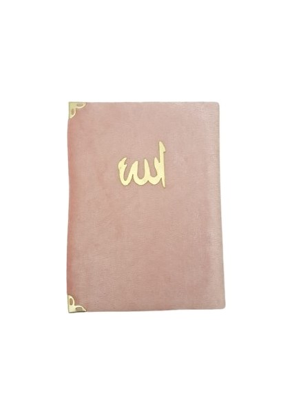 Çanta Boy Kadife Kaplı Yasin Sünger KAPAK-PEMBE-10LU