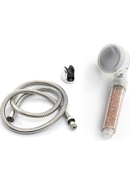 Su Tasarruflu Duş Seti! Tasarruflu, Boncuklu Duş Başlığı, Duş Hortumu ve Duş Askısı