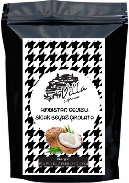 Hindistan Cevizli Sıcak Beyaz Çikolata 200 gr