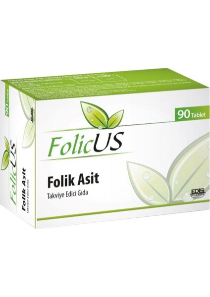 Folicus Folik Asit 90 Tablet