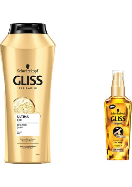 Oil Elixer Şampuan 500 ml + Gliss Oil Elixer Yağ 75 ml