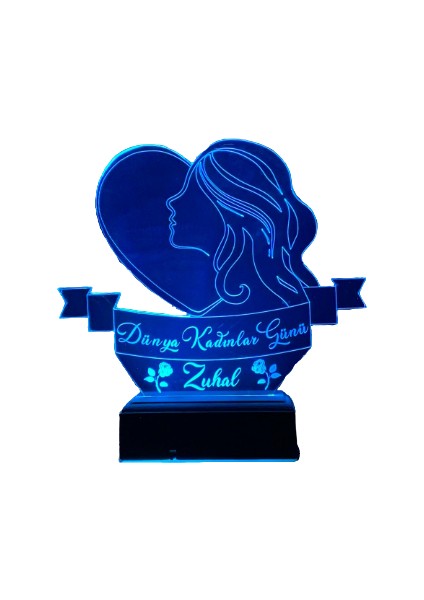 Dünya Kadınlar Günü Hediyesi 16 Renk Gece Lambası