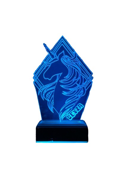 Kız Çocuklarına Hediye Unicorn 16 Renk Gece Lambası