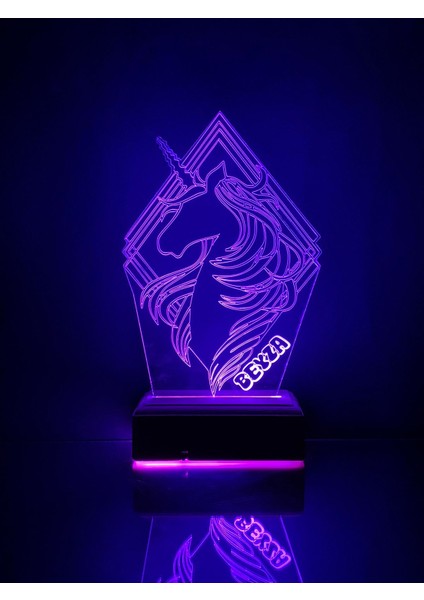 Kız Çocuklarına Hediye Unicorn 16 Renk Gece Lambası