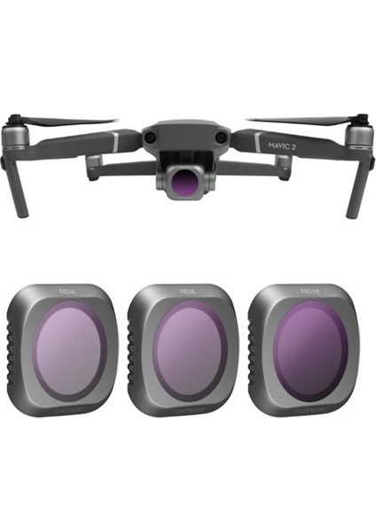 Djı Mavic 2 Pro Kamera Lens Filtresi 3 Lü Set Nd4 Nd8 ND16