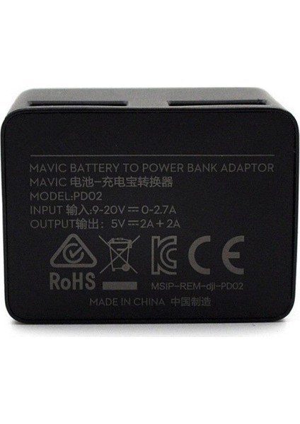 Djı Mavic Pro Batarya Powerbank Adaptörü Dönüştürücü Pil Deşarj