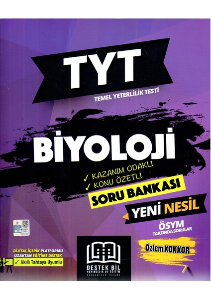 TYT Biyoloji Kazanım Odaklı Konu Özetli Soru Bankası