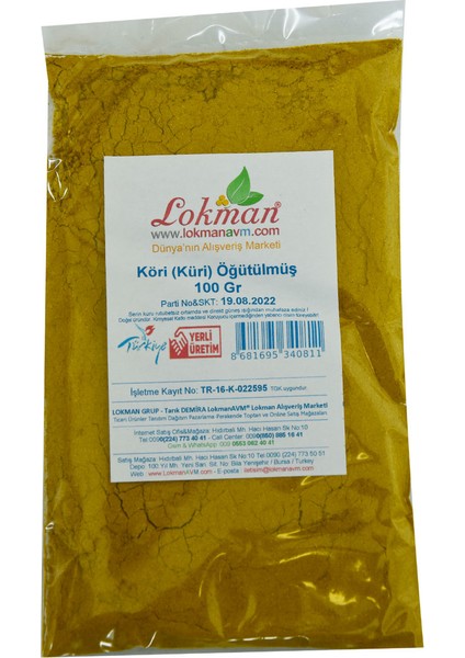 Köri (Küri) Öğütülmüş 100 gr Paket