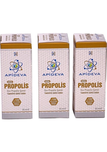 Propolis Takviye Edici Gıda 20 ml x 3'lü