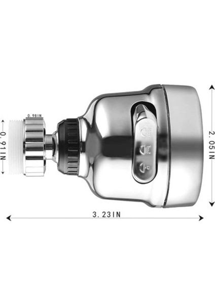 Trend Yaşam 360 DERECE Dönebilen 3 Kademeli Tasarruflu Musluk Başlığı