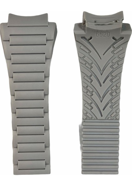 Porsche Design P6620 Uyumlu Gri Silikon Saat Kordonu modelleri