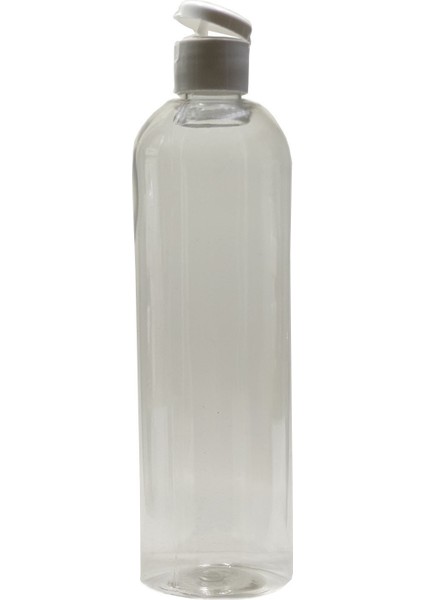 Boş Pet Şişe Ambalaj 400 ml & Kapak 3 Adet Gümüş