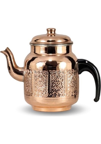 İşlemeli Kahveci Bakır Çaydanlık 1,80 lt