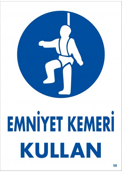 Emniyet Kemeri Kullan Levhası - 0058