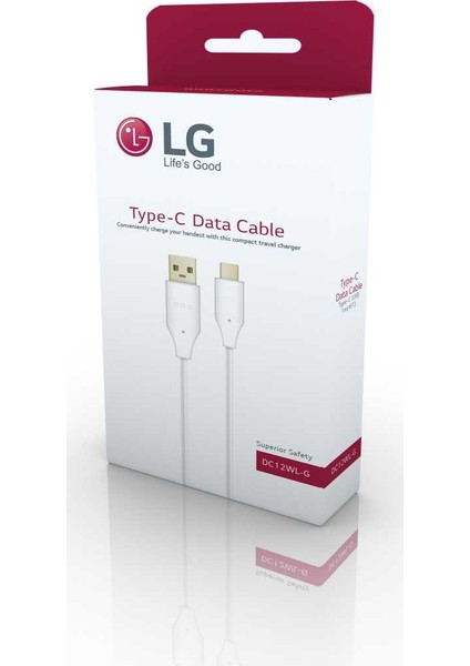 DC12WK-G USB Type-C Şarj ve Data Kablo 1m Beyaz