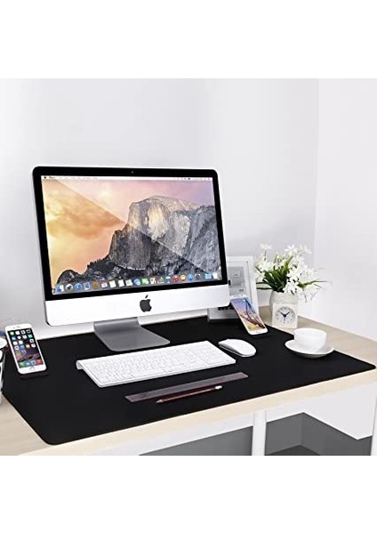 Speed 30cm X 60cm Masaüstü Oyun Gaming Ofis Baskısız Kaymaz Mousepad - Siyah