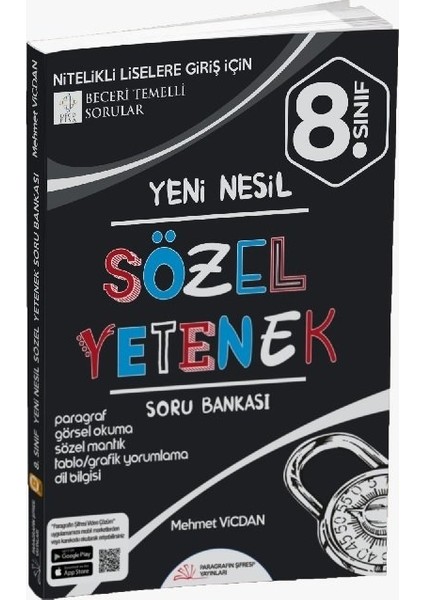 Paragrafın Şifresi Yayınları 8.Sınıf Sözel Yetenek Soru Bankası