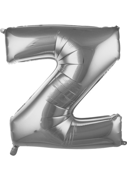 Z Harf 76 cm Gümüş Folyo Balon 34 Inc