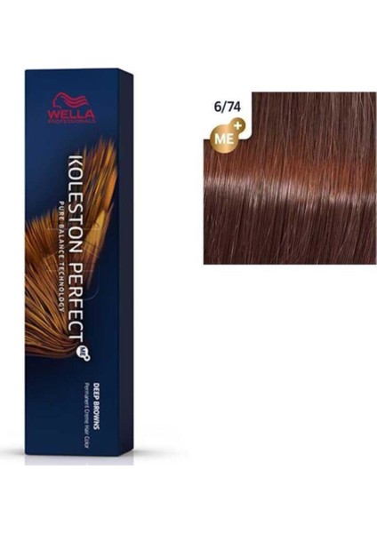 Koleston Perfect Me+ Boya 60 ml 6/74 Kahverengimsi Kırmızı
