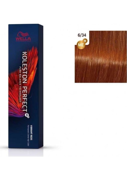 Koleston Perfect Me+ Tüp Boya 60 ml 6/34 Koyu Altın Bakır