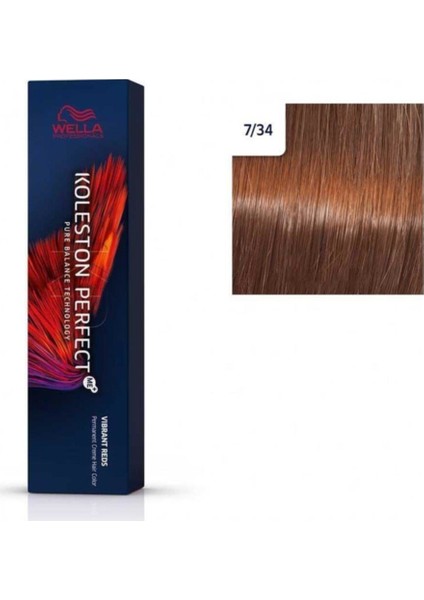 Koleston Perfect Me+ Tüp Boya 60 ml 7/34 Orta Altın Bakır