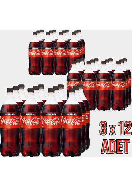 Coca Cola 1 Lt Şekersiz * 36 'lı