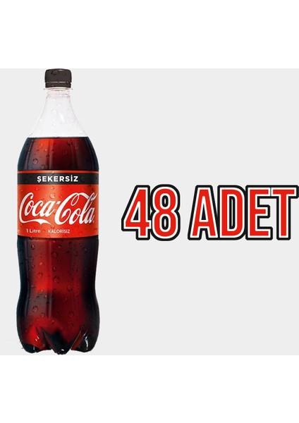 Coca Cola 1 Lt Şekersiz * 48'li