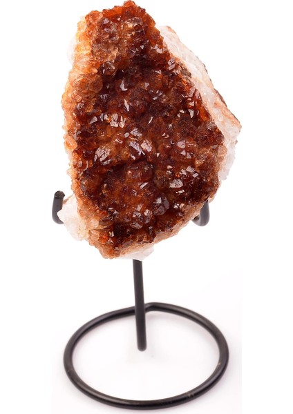 Sitrin Taşı Ham Kütle - Metal Standlı