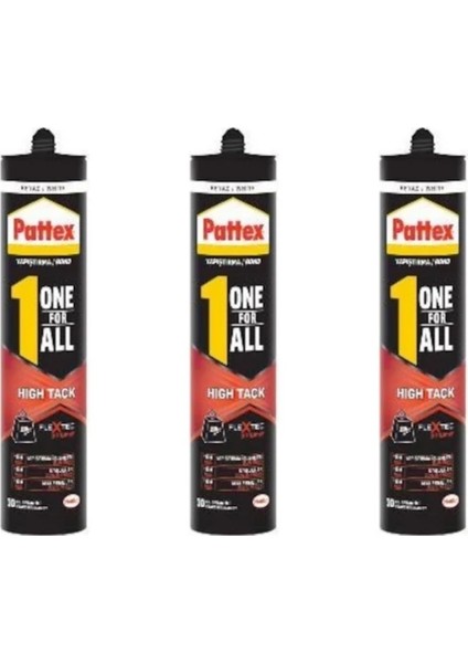 Pattex One For All High Tack Beyaz 460 ml 3 Adet