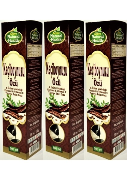 Keçiboynuzu Özü Vitamin C 500 ml x 3'lü
