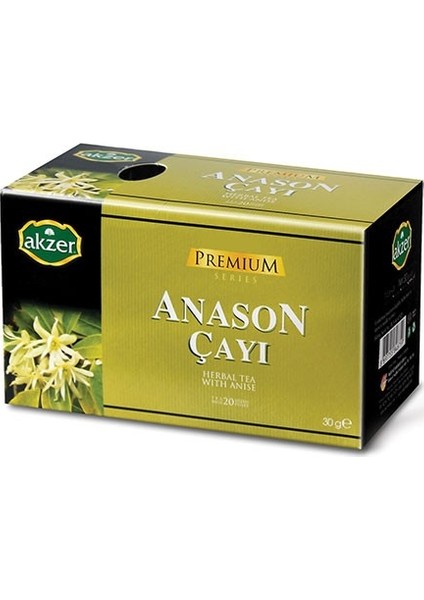 2 Adet Akzer Anason Çayı 40 Süzen Poşet