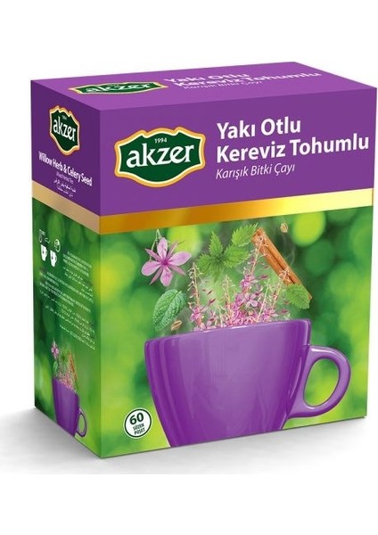 Yakı Otlu Kereviz Tohumlu Karışık Bitki Çayı 60 Süzen Poşet