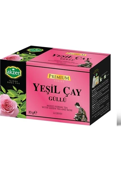 Yeşil Çay Güllü 20 Süzen Poşet