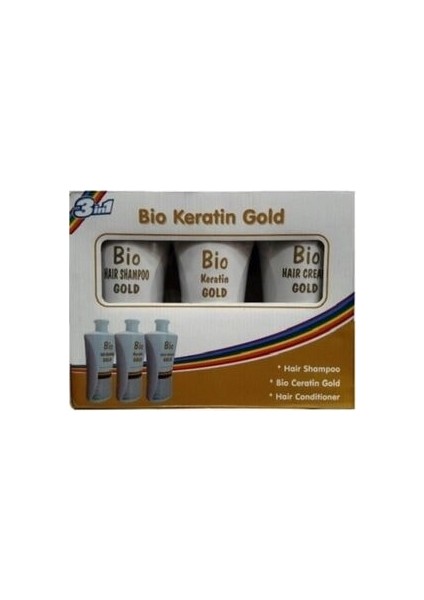 3'lü Gold Keratin Set