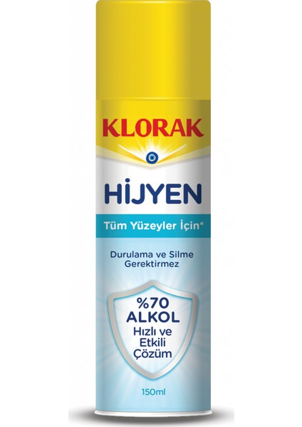 Klorak Hijyen Yüzey Spreyi 150ML