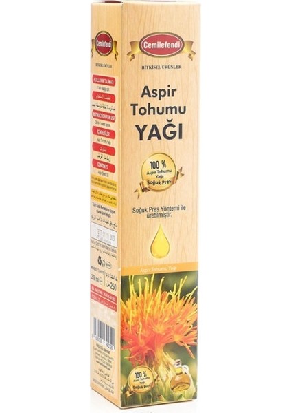 Aspir Tohumu Yağı 250 ml