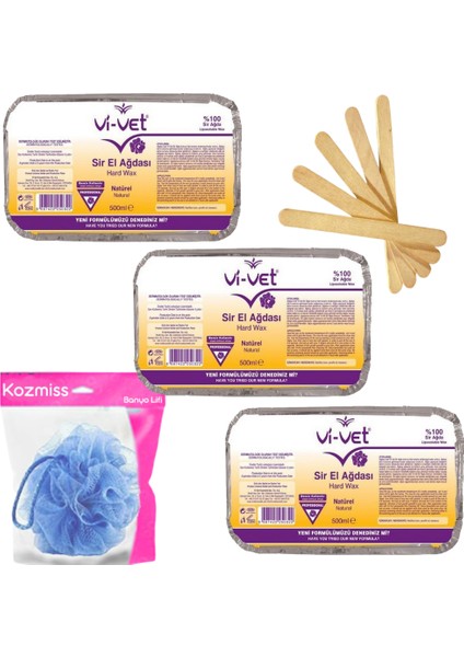 Naturel Kalıp Ağda Seti 5 Parça