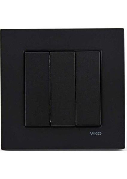 Novella Siyah Üçlü Anahtar Çerçeveli