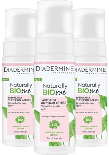 Naturally Bio Me Yüz Yıkama Köpüğü 3x150 ml