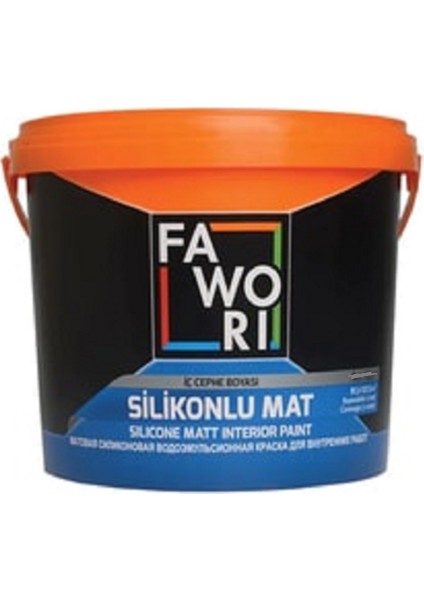 Silikonlu Mat iç cephe duvar boyası 3.5 kg Şampanya