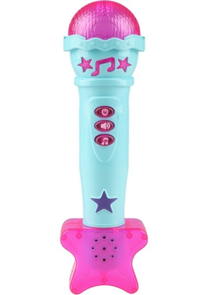 Pilli Işıklı Sesli Karaoke Mikrofon