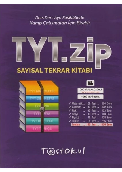 Test Okul Yayınları TYT Zip Sayısal Tekrar Kitabı