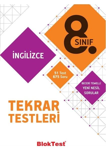 Tudem Yayınları 8. Sınıf Bloktest İngilizce Tekrar Testleri