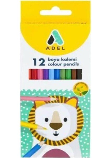 10 Parça Kırtasiye Seti - 12'li Pastel+Sulu+Kuru Boya+Keçeli Kalem