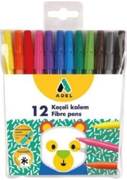 10 Parça Kırtasiye Seti - 12'li Pastel+Sulu+Kuru Boya+Keçeli Kalem