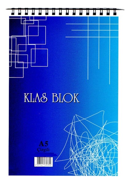 Bloknot Spiralli Kareli 40 Yaprak A5 12'li