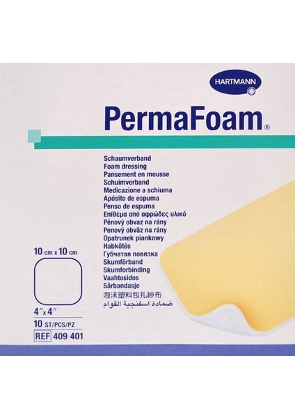 Hidrofilik Köpük Yara Örtüsü Paul Hartmann Permafoam 409401 10X10CM