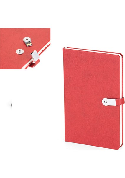 Termoderi Kapaklı 16 GB Usb'li Defter 13 x 21 cm