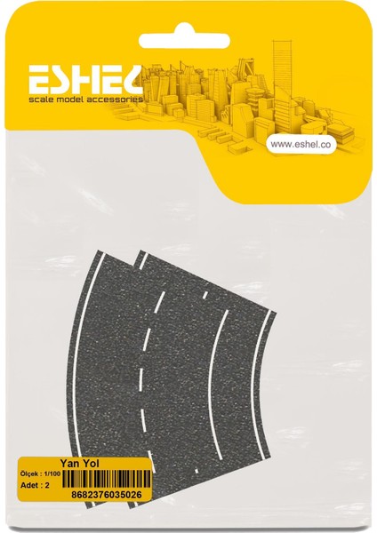 Maket Yan Yol 1/100 Ölçek 2'li